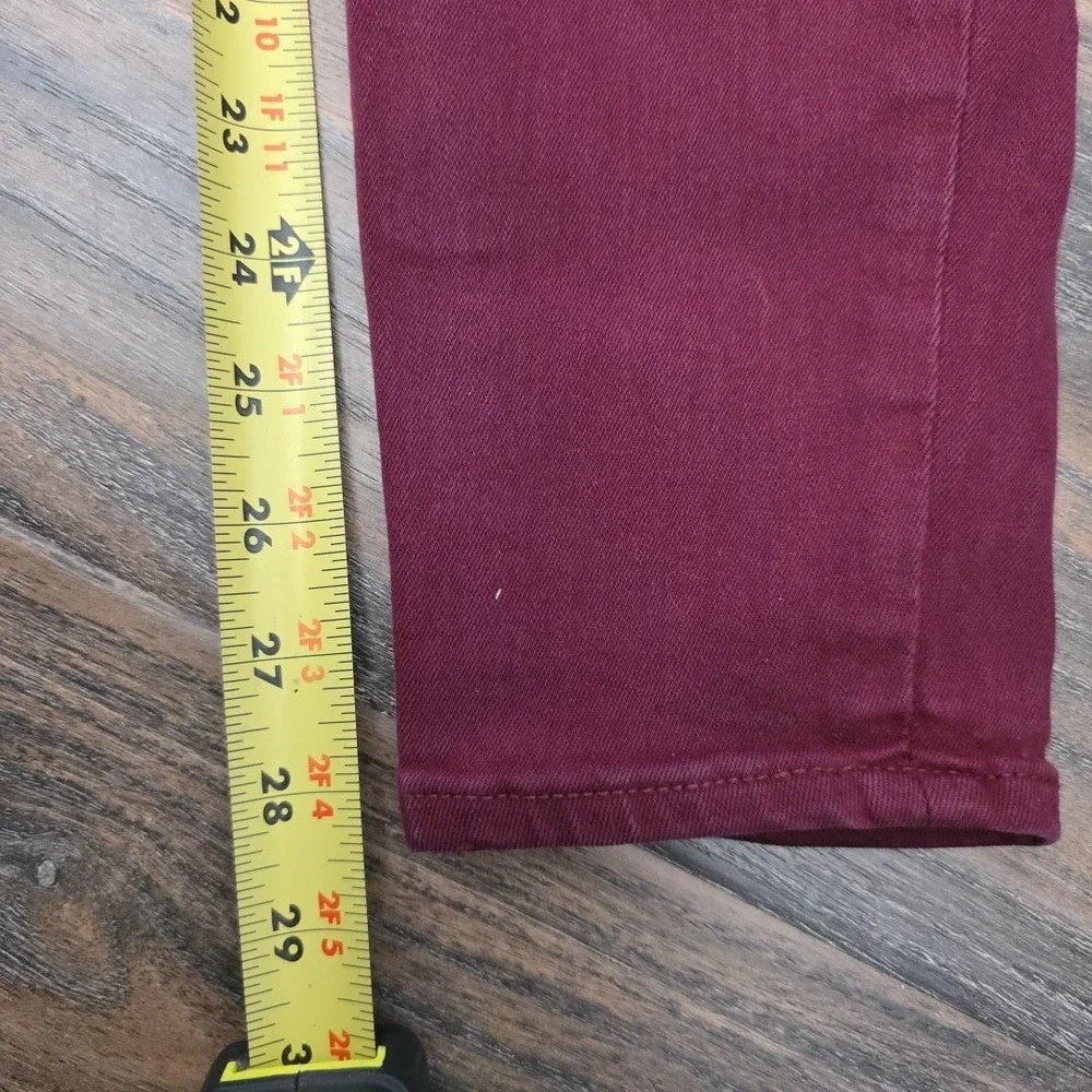GAP Legging Womens Size 6/28R Straight Stretch‎ Denim Ruby Wine